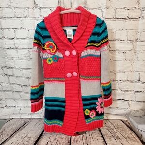 Jillian’s Closet Striped Cardigan Sweater Size 4 Knit Long Sleeve